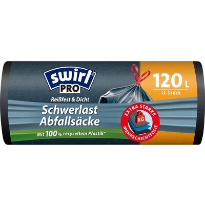 Swirl PROFI 4639 Schwerlast Müllsäcke - 120L Kapazität Swirl PROFI 4639 Schwerlast Müllsäcke - 120L Kapazität
