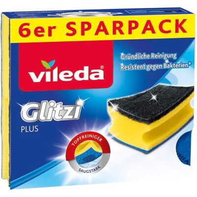 Vileda Topfreiniger Glitzi Plus 6er-Pack mit Antibac Vileda Topfreiniger Glitzi Plus 6er-Pack mit Antibac