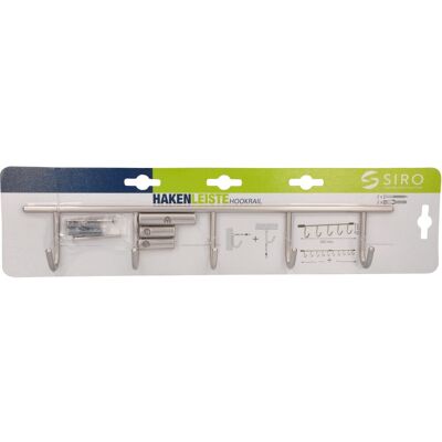 Siro Hakenleiste 2323 Chrom Glänzend Länge 360 mm Verlängerbar Siro Hakenleiste 2323 Chrom Glänzend Länge 360 mm Verlängerbar