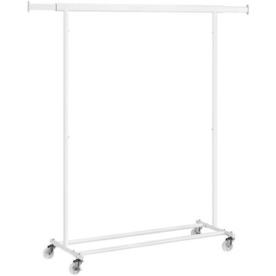 Songmics Kleiderständer mit Rollen 45,4 cm x 132 cm x 160 cm Weiß Songmics Kleiderständer mit Rollen 45,4 cm x 132 cm x 160 cm Weiß