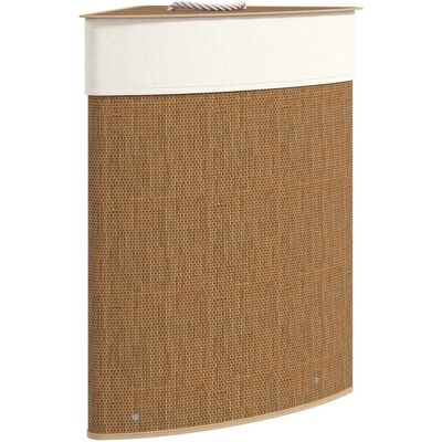 HOMCOM Wäschekorb Bambus 35L x 35B x 60H cm Braun HOMCOM Wäschekorb Bambus 35L x 35B x 60H cm Braun