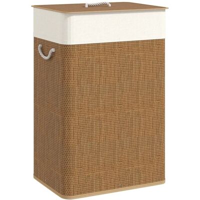 HOMCOM Wäschekorb Bambus 40L x 30B x 60H cm Braun HOMCOM Wäschekorb Bambus 40L x 30B x 60H cm Braun
