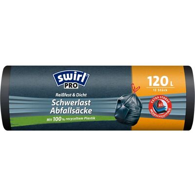 Swirl PROFI 4639 Schwerlast Müllsäcke - 120L Kapazität Swirl PROFI 4639 Schwerlast Müllsäcke - 120L Kapazität