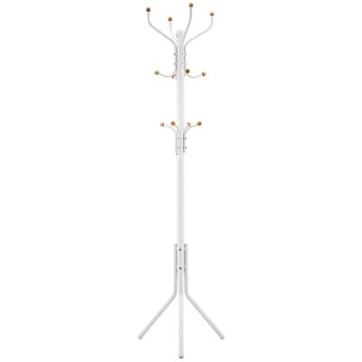 Songmics Hutständer Metall 12 Haken 44 cm x 182 cm Weiß Songmics Hutständer Metall 12 Haken 44 cm x 182 cm Weiß