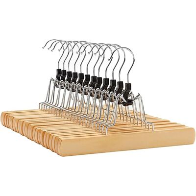 Songmics Hosenspanner-Set Breanna Holz Natur 12-teilig Songmics Hosenspanner-Set Breanna Holz Natur 12-teilig