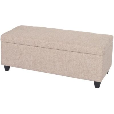 MCW Aufbewahrungs-Truhe Kriens Stoff/Textil 45x114x45cm Beige MCW Aufbewahrungs-Truhe Kriens Stoff/Textil 45x114x45cm Beige