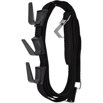 Siro Türgarderobe H206 Haken Textilband Schwarz Länge 2080 mm Höhenverstellbar Siro Türgarderobe H206 Haken Textilband Schwarz Länge 2080 mm Höhenverstellbar