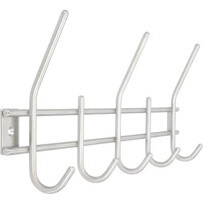Siro Hakenleiste Edelstahl Feingeschliffen Länge 380 mm Siro Hakenleiste Edelstahl Feingeschliffen Länge 380 mm