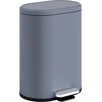 HOMCOM Mülleimer Metall Kunststoff 36,5L x 31B x 61H cm Grau HOMCOM Mülleimer Metall Kunststoff 36,5L x 31B x 61H cm Grau