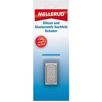 Mellerud Silikon- und Glaskeramikkochfeld-Schaber Ersatzklingen 5er Pack Mellerud Silikon- und Glaskeramikkochfeld-Schaber Ersatzklingen 5er Pack
