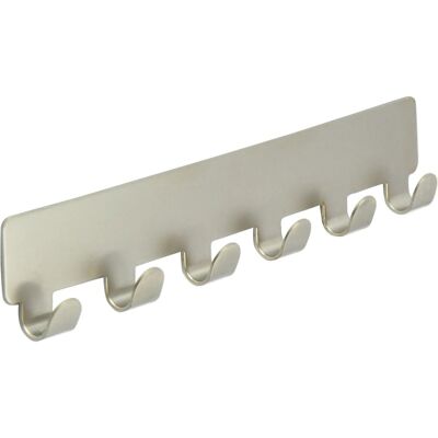 Siro Hakenleiste Selbstklebend Matt Vernickelt Länge 240 mm Siro Hakenleiste Selbstklebend Matt Vernickelt Länge 240 mm