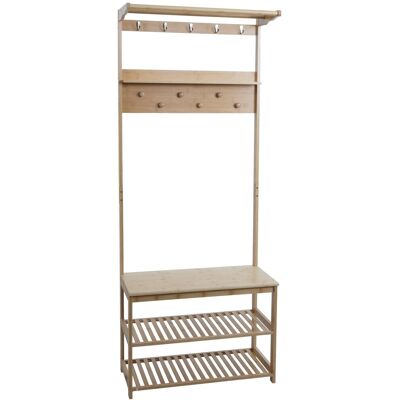 MCW Bambus Standgarderobe N82 Kleiderhaken 170x70x31cm MCW Bambus Standgarderobe N82 Kleiderhaken 170x70x31cm