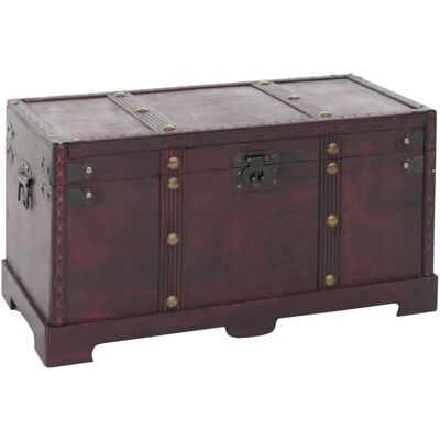 MCW Holztruhe Antibes Antikoptik 30x57x29cm Eckig MCW Holztruhe Antibes Antikoptik 30x57x29cm Eckig