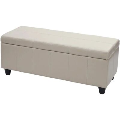 MCW Aufbewahrungs-Truhe Kriens Kunstleder 45x114x45cm Creme MCW Aufbewahrungs-Truhe Kriens Kunstleder 45x114x45cm Creme