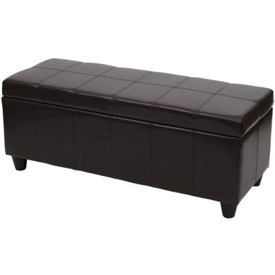 MCW Aufbewahrungs-Truhe Kriens Kunstleder 45x114x45cm Braun MCW Aufbewahrungs-Truhe Kriens Kunstleder 45x114x45cm Braun