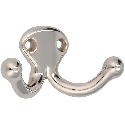 Siro Haken 582 Metall Nickelfarbig Glänzend Lochabstand 19 mm Siro Haken 582 Metall Nickelfarbig Glänzend Lochabstand 19 mm