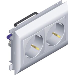 Efapel E2 Elektro Steckdose 2-fach für Brüstungskanal Weiß Efapel E2 Elektro Steckdose 2-fach für Brüstungskanal Weiß