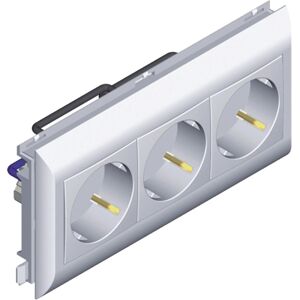 Efapel E2 Elektro Steckdose 3-fach für Brüstungskanal Weiß Efapel E2 Elektro Steckdose 3-fach für Brüstungskanal Weiß