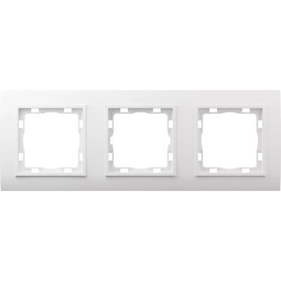 Elektromaterial Abdeckrahmen Vilma 3-fach Weiß Elektromaterial Abdeckrahmen Vilma 3-fach Weiß