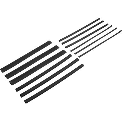 Schrumpfschlauch Set 12-tlg. doppelwandig Schwarz Schrumpfschlauch Set 12-tlg. doppelwandig Schwarz