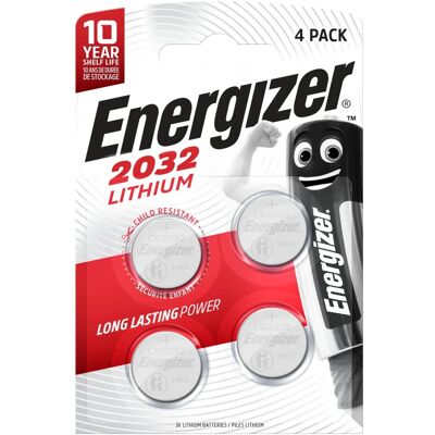 Energizer Knopfzelle Lithium CR 2032 4 Stück Energizer Knopfzelle Lithium CR 2032 4 Stück