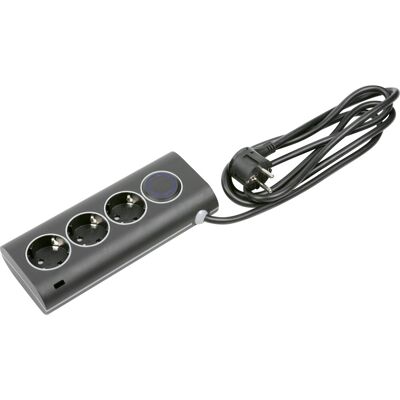 Design-Tischsteckdosenleiste 3-fach mit Schalter Design-Tischsteckdosenleiste 3-fach mit Schalter