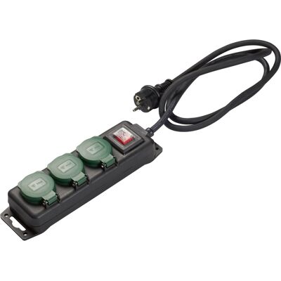 Tischsteckdosenleiste 3-fach IP44 Kontrollschalter Tischsteckdosenleiste 3-fach IP44 Kontrollschalter