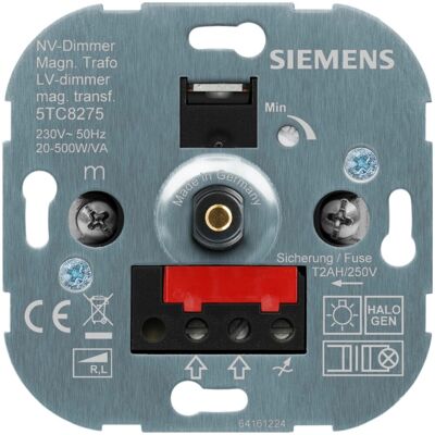 Siemens Drehdimmer-Einsatz 20-500 W/VA Siemens Drehdimmer-Einsatz 20-500 W/VA