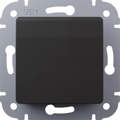 Elektromaterial Steckdose Vilma mit Klappdeckel Schwarz Matt Elektromaterial Steckdose Vilma mit Klappdeckel Schwarz Matt