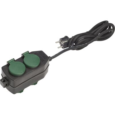 Steckdosenleiste H05RR-F 3 x 1,5 mm² Schwarz 2 m Steckdosenleiste H05RR-F 3 x 1,5 mm² Schwarz 2 m