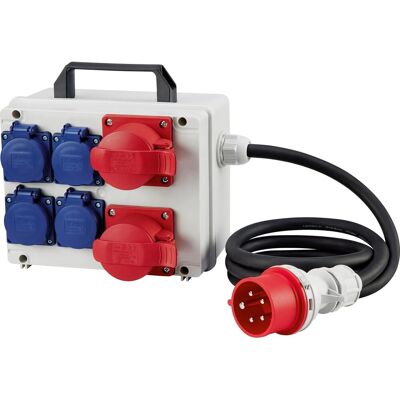 Steckdosenverteiler IP44 mit Tragegriff Steckdosenverteiler IP44 mit Tragegriff