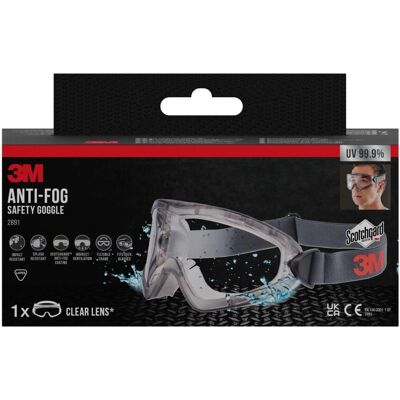 3M Schutzbrille Anti-Fog Antibeschlag Indirekte Belüftung Klarsichtscheibe 3M Schutzbrille Anti-Fog Antibeschlag Indirekte Belüftung Klarsichtscheibe