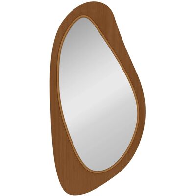 HOMCOM Wandspiegel Kiefernholzfurnier Glas 91,5L x 45B x 3H cm Naturholz HOMCOM Wandspiegel Kiefernholzfurnier Glas 91,5L x 45B x 3H cm Naturholz