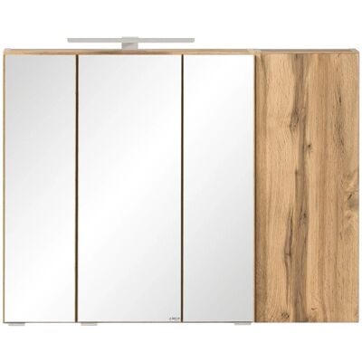 Held Möbel 3D-Spiegelschrank Ancona 85 cm Wotaneiche Held Möbel 3D-Spiegelschrank Ancona 85 cm Wotaneiche