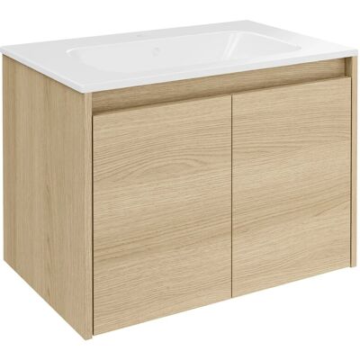 Fackelmann Waschtisch-Set Compact Line 2 Türen 71 cm Eiche Fackelmann Waschtisch-Set Compact Line 2 Türen 71 cm Eiche