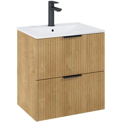 Roca Waschtischunterschrank Reef Basic mit 2 Schubladen 60 cm Hamilton Eiche Roca Waschtischunterschrank Reef Basic mit 2 Schubladen 60 cm Hamilton Eiche