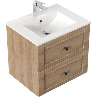 Posseik Waschbeckenunterschrank Cottage Eiche hell 62 cm Posseik Waschbeckenunterschrank Cottage Eiche hell 62 cm