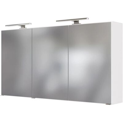 Held Möbel 3D-Spiegelschrank Monza 120 cm Weiß Held Möbel 3D-Spiegelschrank Monza 120 cm Weiß