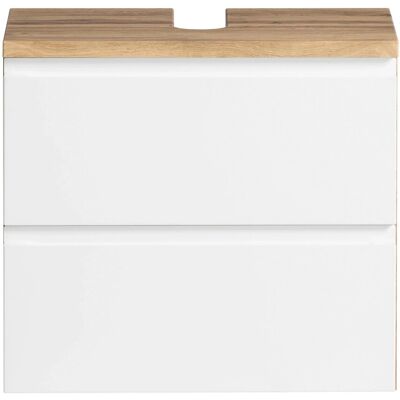 Held Möbel Unterbeckenschrank Ancona 60 cm matt Weiß-Wotaneiche Held Möbel Unterbeckenschrank Ancona 60 cm matt Weiß-Wotaneiche