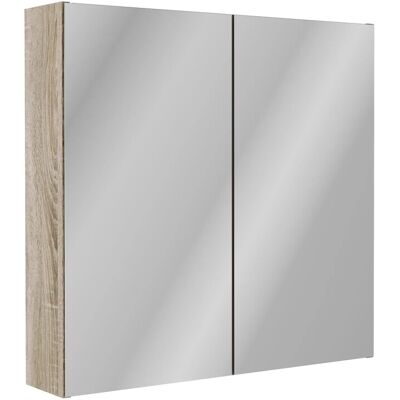 Fackelmann Spiegelschrank Compact Line 70 cm x 68 cm x 15,6 cm Sonoma Eiche Fackelmann Spiegelschrank Compact Line 70 cm x 68 cm x 15,6 cm Sonoma Eiche