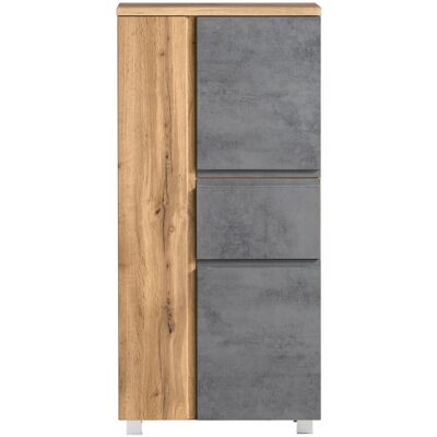 Held Möbel Midischrank Ancona 65 cm Betongrau-Wotaneiche Held Möbel Midischrank Ancona 65 cm Betongrau-Wotaneiche