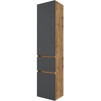 Held Möbel Hochschrank Bari 40 cm matt Grau-Wotaneiche Held Möbel Hochschrank Bari 40 cm matt Grau-Wotaneiche