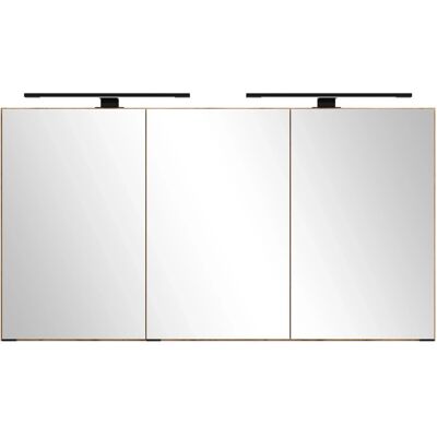 Held Möbel Spiegelschrank Manchester 64 x 120 x 20 cm Wildeiche 3 Türen Held Möbel Spiegelschrank Manchester 64 x 120 x 20 cm Wildeiche 3 Türen