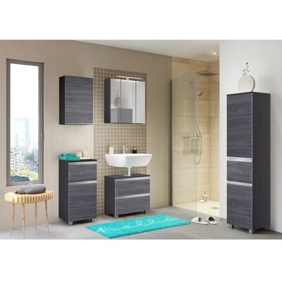 Held Möbel Hängeschrank Neapel 40 cm Eiche Rauchsilber-Graphitgrau Held Möbel Hängeschrank Neapel 40 cm Eiche Rauchsilber-Graphitgrau