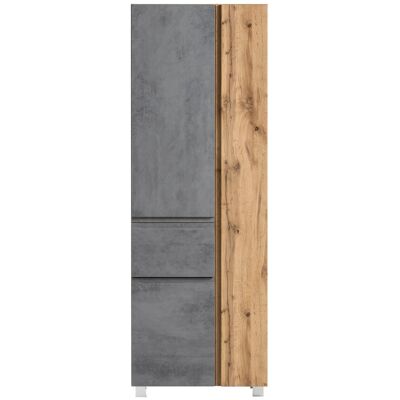 Held Möbel Seitenschrank Ancona 65 cm Betongrau-Wotaneiche Held Möbel Seitenschrank Ancona 65 cm Betongrau-Wotaneiche