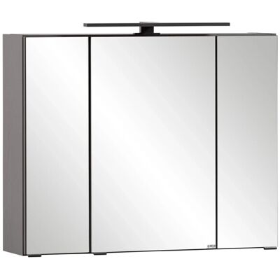 Held Möbel 3D-Spiegelschrank Padua 80 cm Graphitgrau Held Möbel 3D-Spiegelschrank Padua 80 cm Graphitgrau