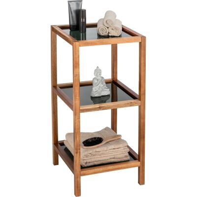 Wenko Bad- und Wohnregal Fondi 3 Etagen 36 cm x 79 cm x 36 cm Akazie Wenko Bad- und Wohnregal Fondi 3 Etagen 36 cm x 79 cm x 36 cm Akazie
