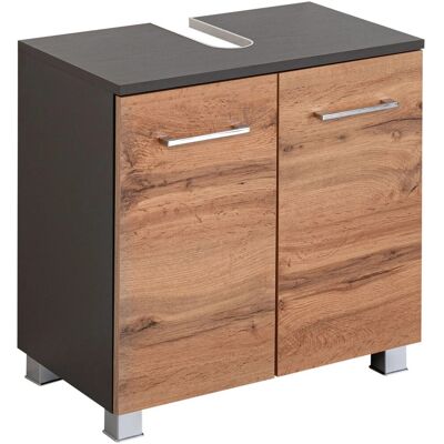 Held Möbel Waschbeckenunterschrank Molina 60 cm Wotaneiche-Graphitgrau Held Möbel Waschbeckenunterschrank Molina 60 cm Wotaneiche-Graphitgrau