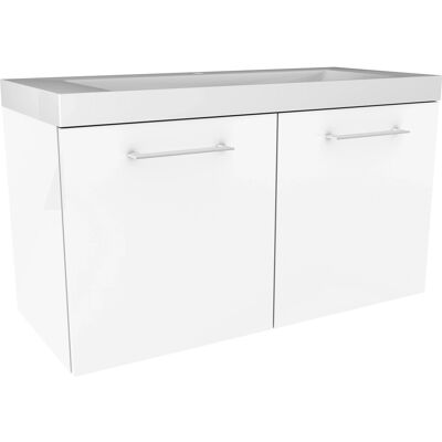FACKELMANN Lima - Weiß, 2 Türen, Wandmontage Badschrank FACKELMANN Lima - Weiß, 2 Türen, Wandmontage Badschrank