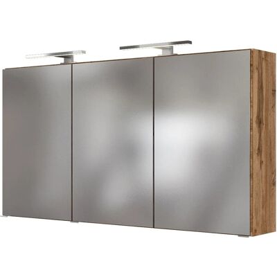 Held Möbel 3D-Spiegelschrank Bari 120 cm Wotaneiche Held Möbel 3D-Spiegelschrank Bari 120 cm Wotaneiche